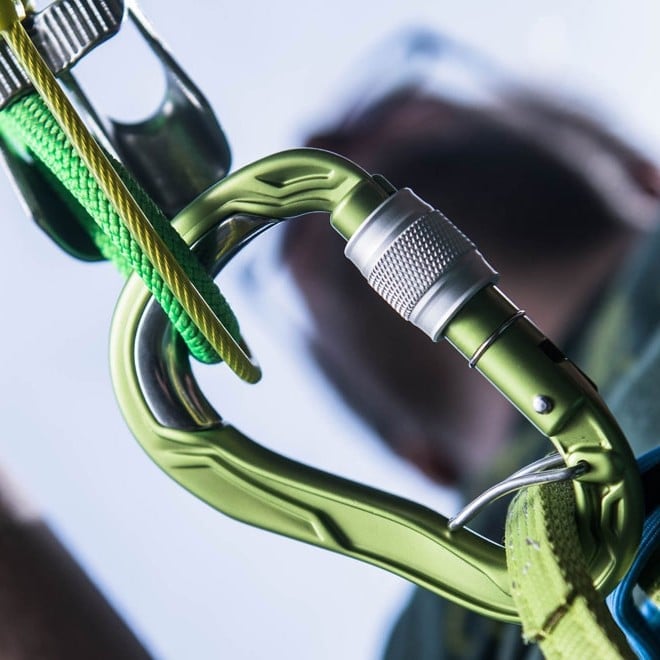 Edelrid HMS Bullet Screw Rock Climbing Carabiner