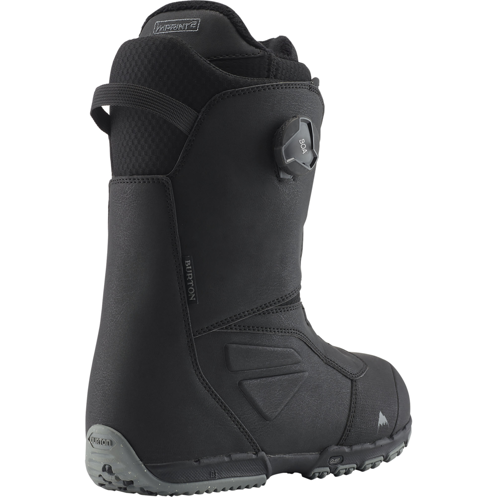 BURTON Ruler BOA Wide - Stivali Da Snowboard Uomo, Nero, Taglia 15 (Wide), Doppio BOA