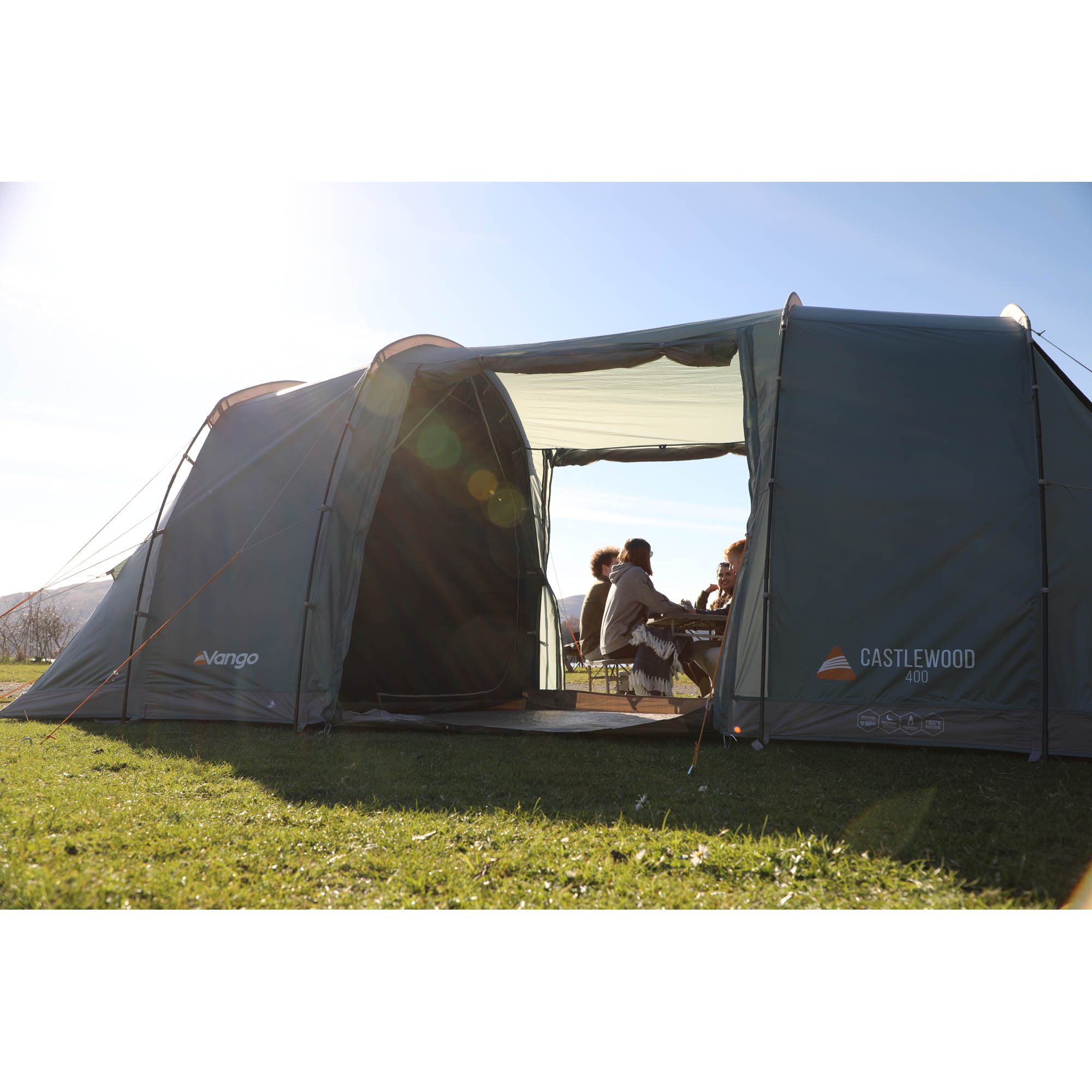 Vango Castlewood 400 Package Family Camping Tent & Footprint