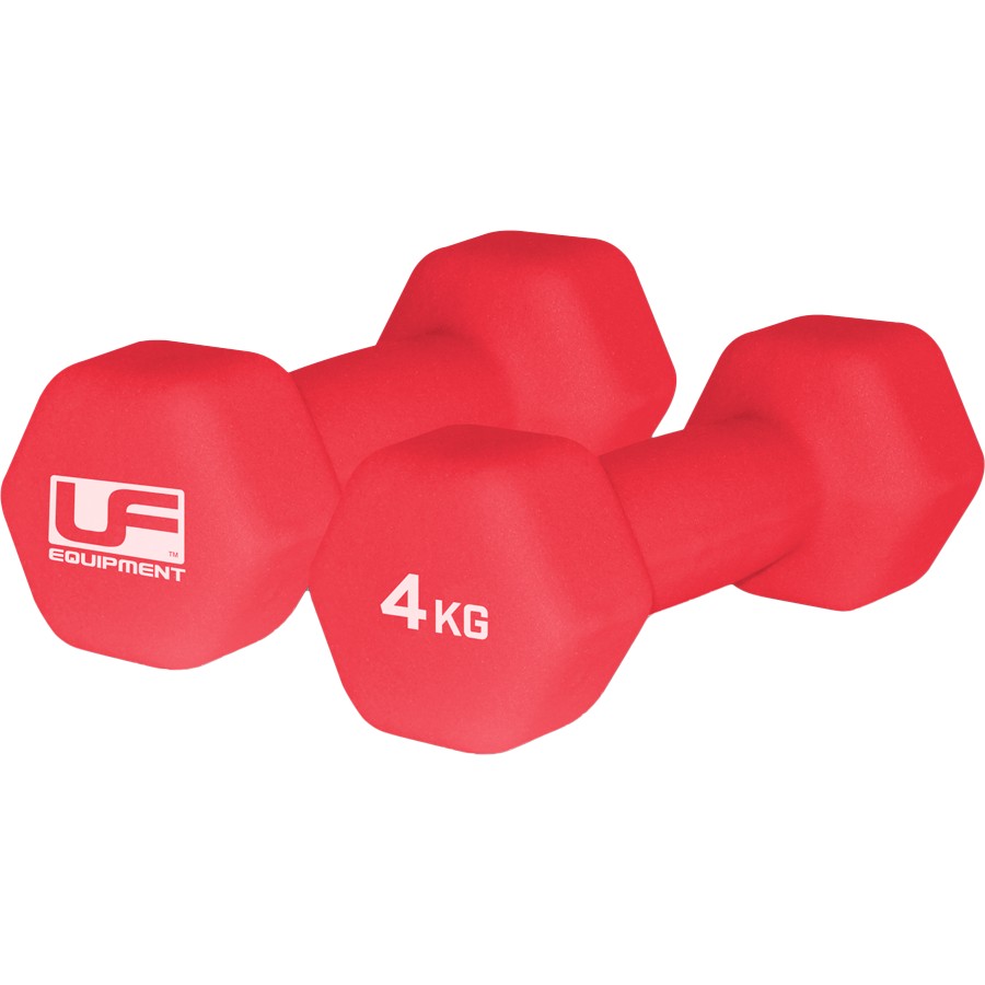 Urban Fitness Equipment Neoprene Covered 4KG Hex Dumbells