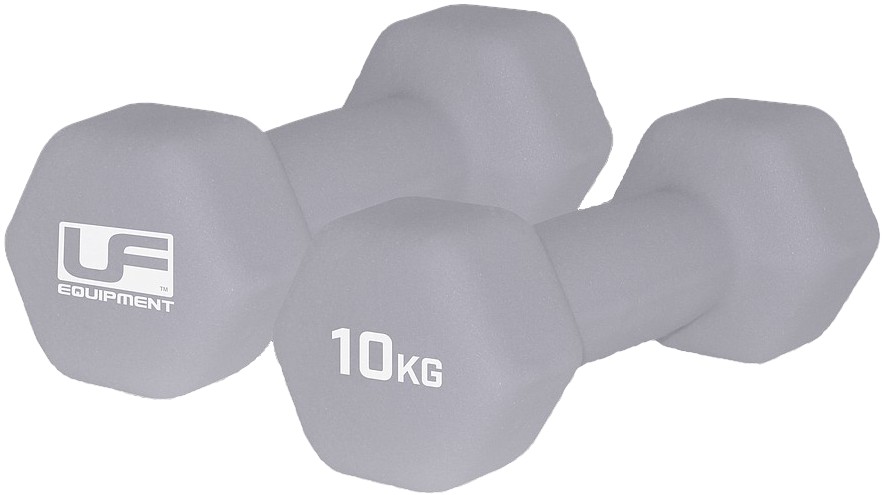 Urban Fitness Equipment Neoprene Covered 10KG Hex Dumbells