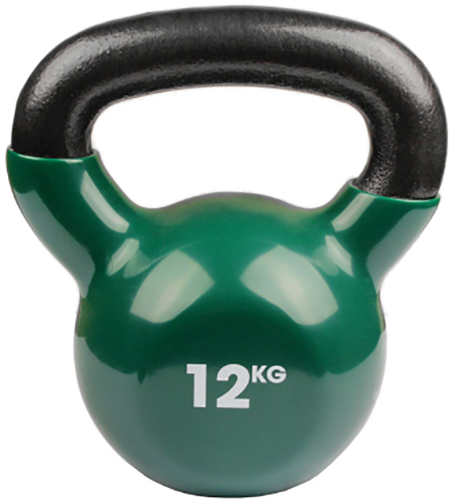 Fitness Mad Vinyl 12KG Kettlebell Weight