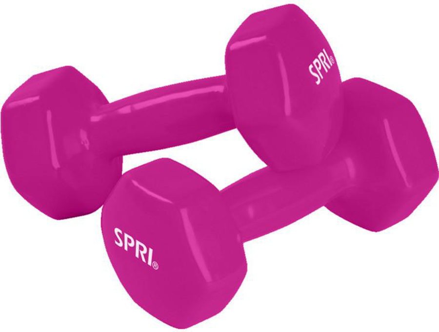 SPRI Deluxe Vinyl 5.4KG Dumbbells/Weights