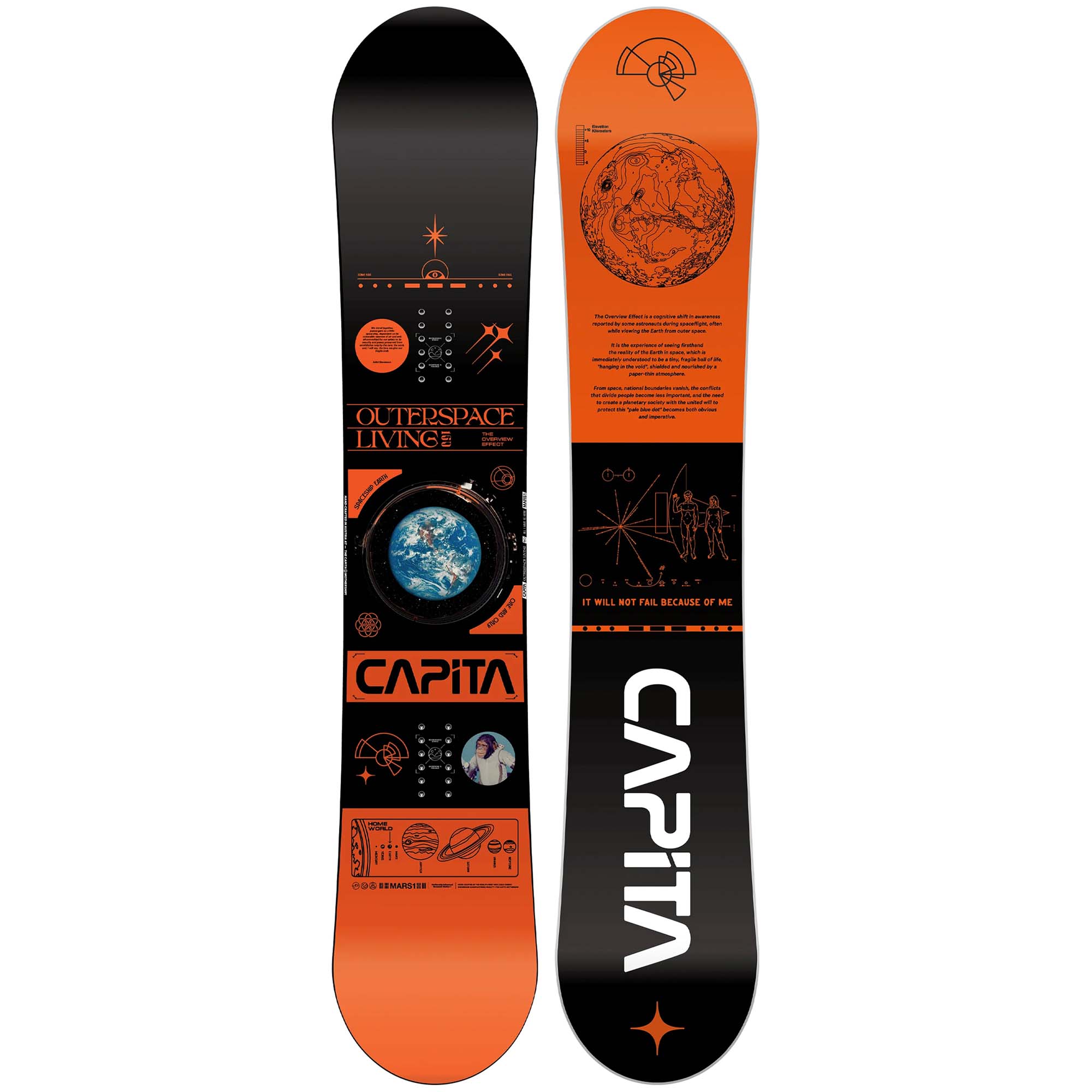 Capita Outerspace Living - Phantom Treated Camber Snowboard