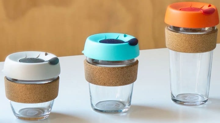 KeepCup Brew Cork Glass 340ml Reusable Tea/Coffee Cup