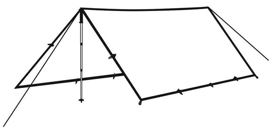 Robens Trail Tarp 4x4m Lightweight Outdoor Shelter
