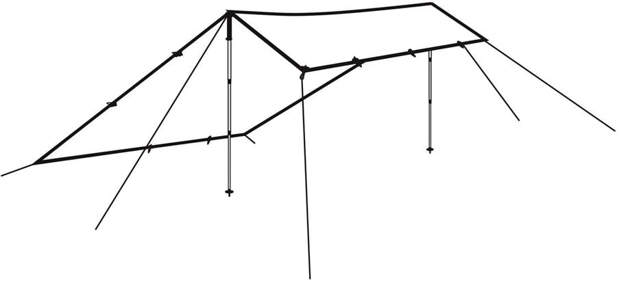 Robens Trail Tarp 4x4m Lightweight Outdoor Shelter