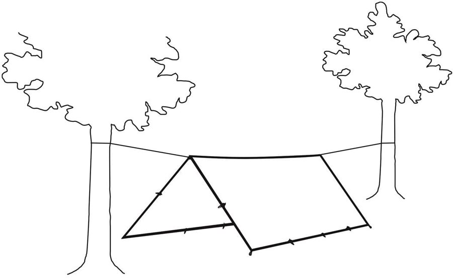 Robens Trail Tarp 4x4m Lightweight Outdoor Shelter