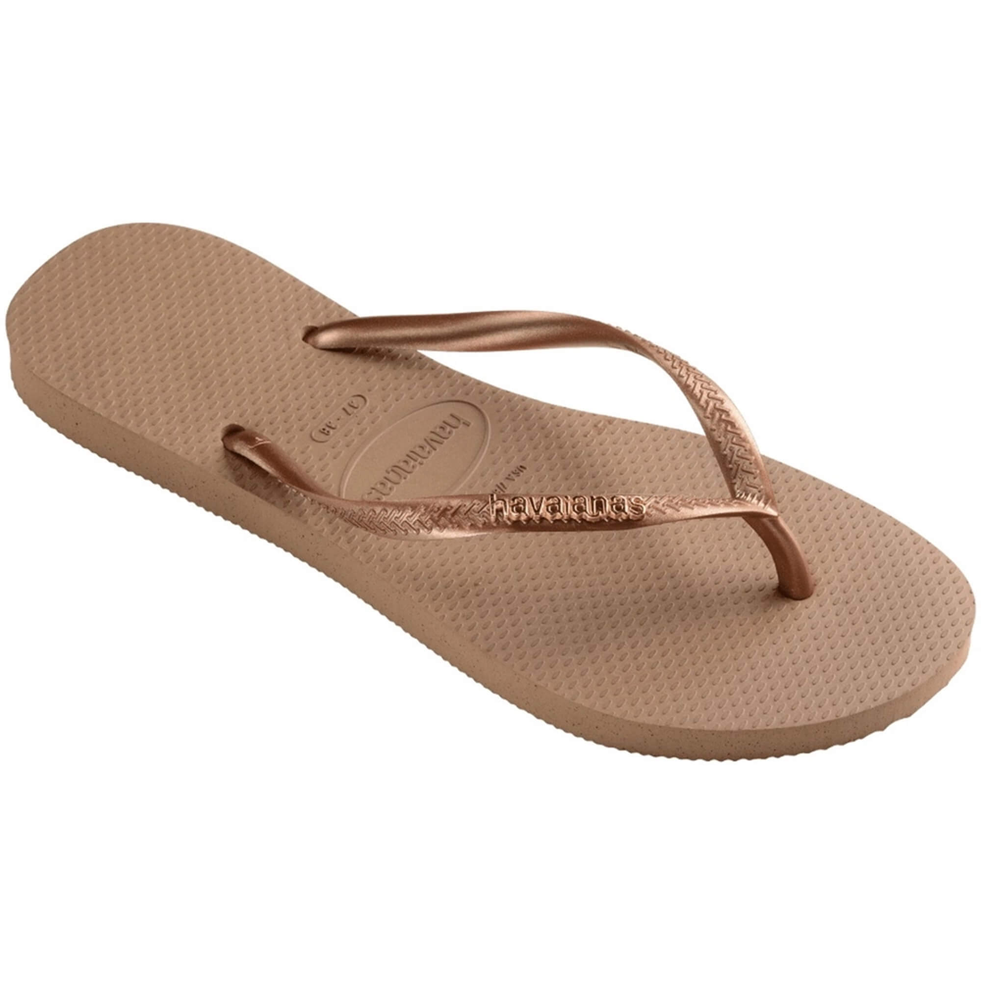 Havaianas Slim Logo Metallic Women's Flip Flops