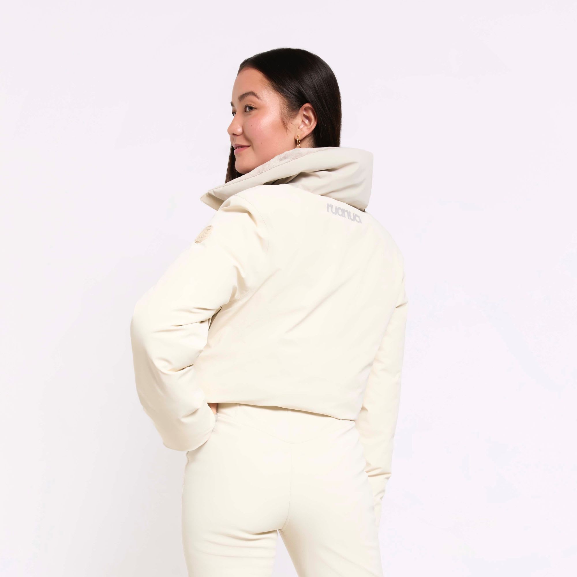 Ruanua Women's Padded Down Ski Jacket
