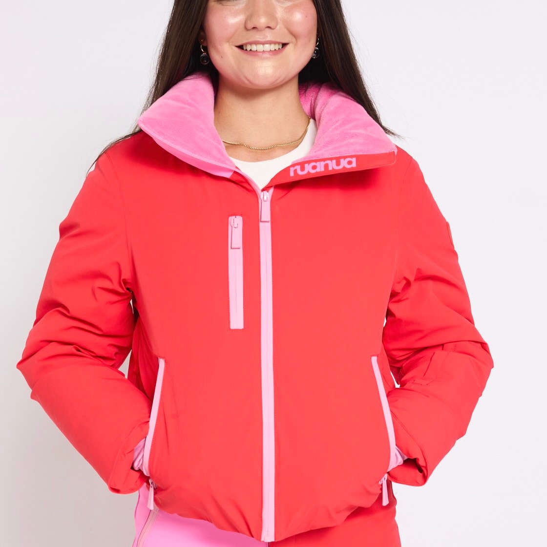 Ruanua Women's Padded Down Ski Jacket