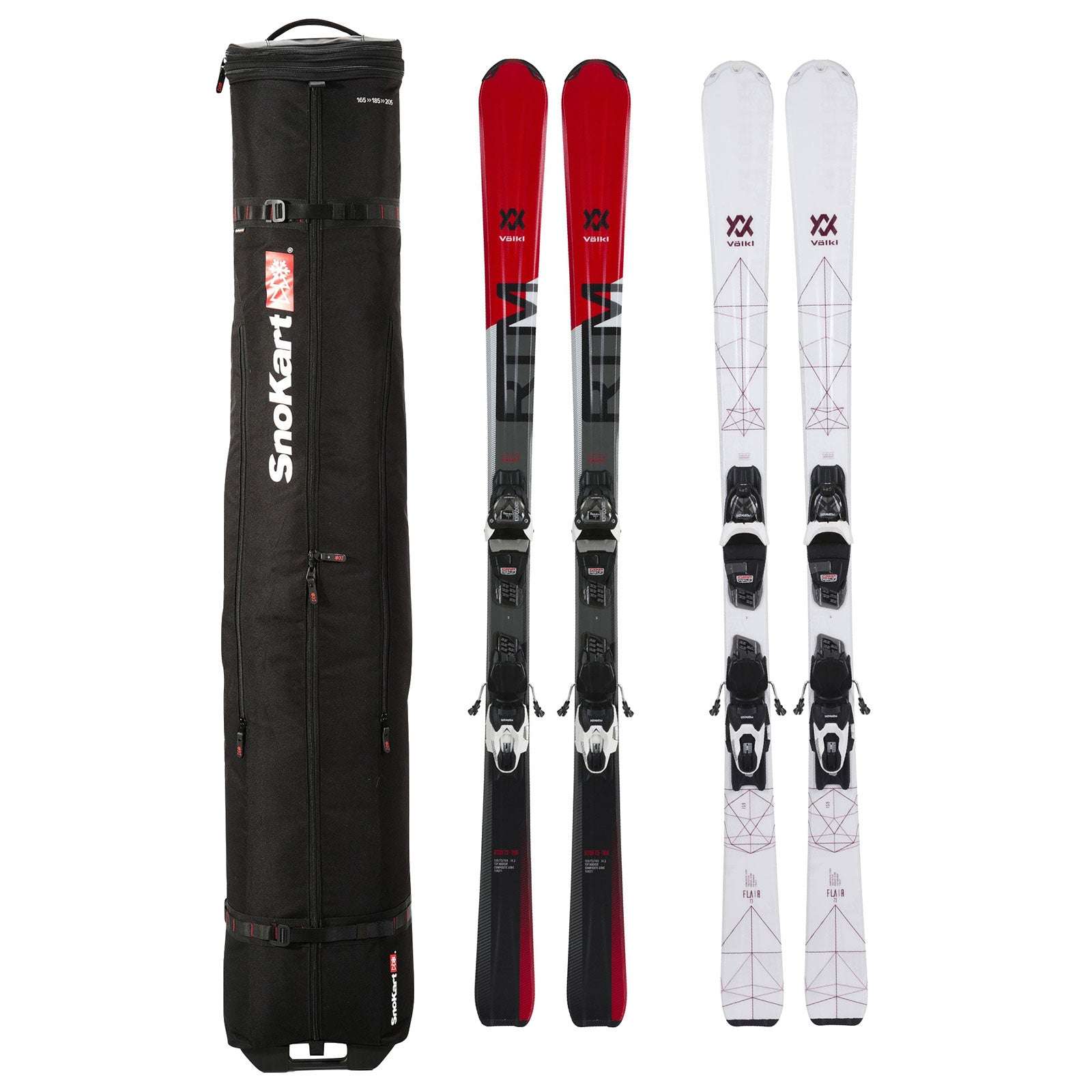 SnoKart 2 Ski Roller Zoom Double Ski Bag
