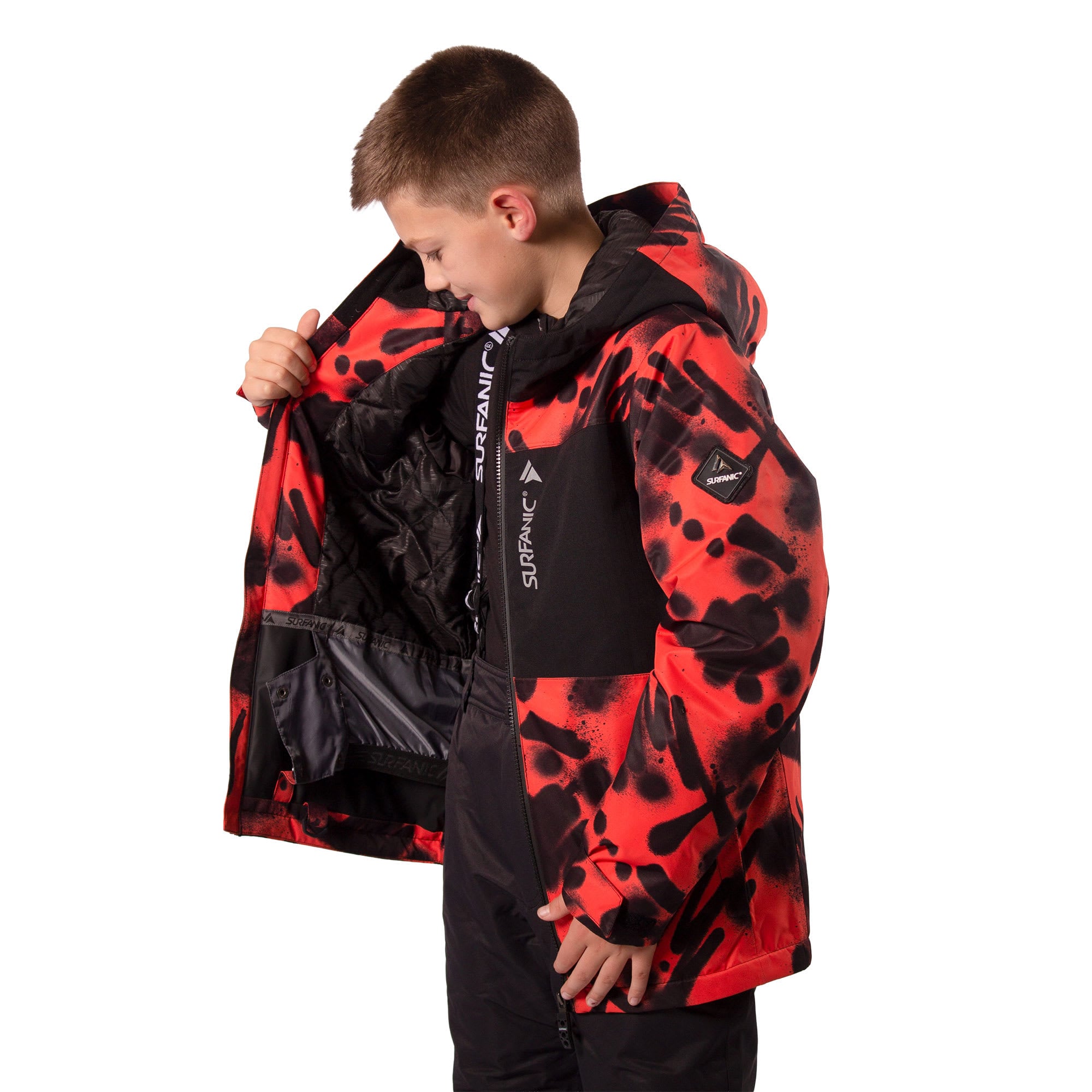 Surfanic Misfit Space Boys' Insulated Ski/Snowboard Jacket