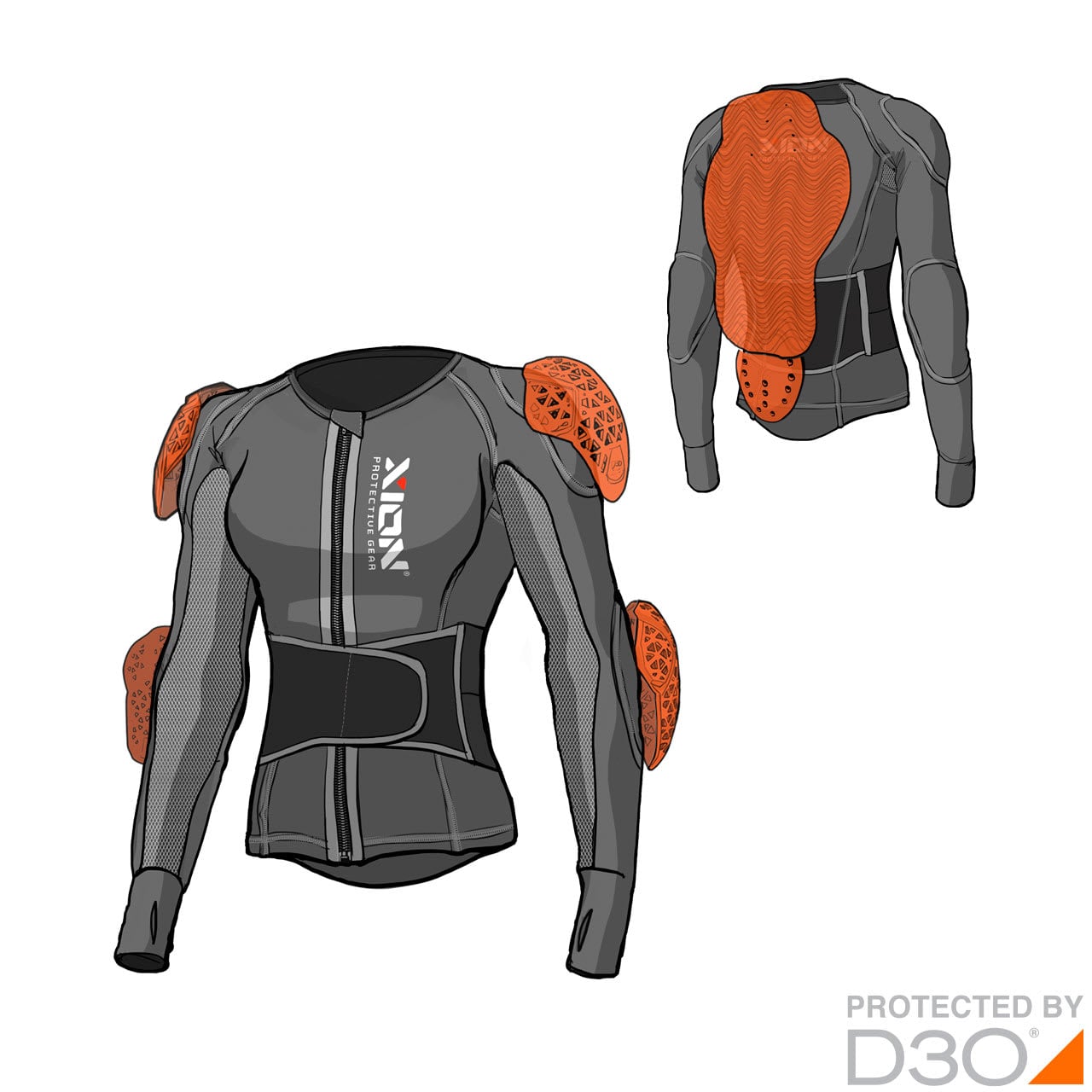 XION Freeride Evo D3O Women's Body Armour Jacket
