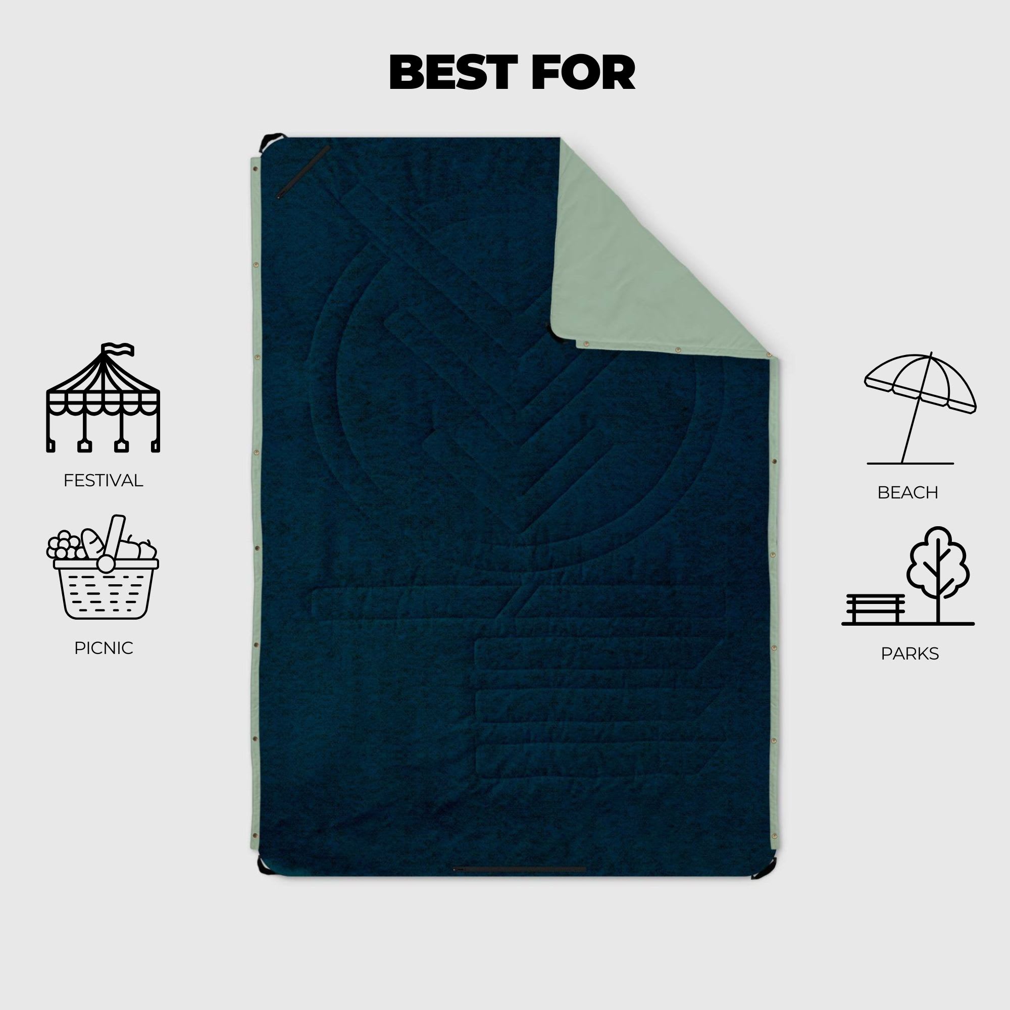 VOITED Picnic and Beach Blanket
