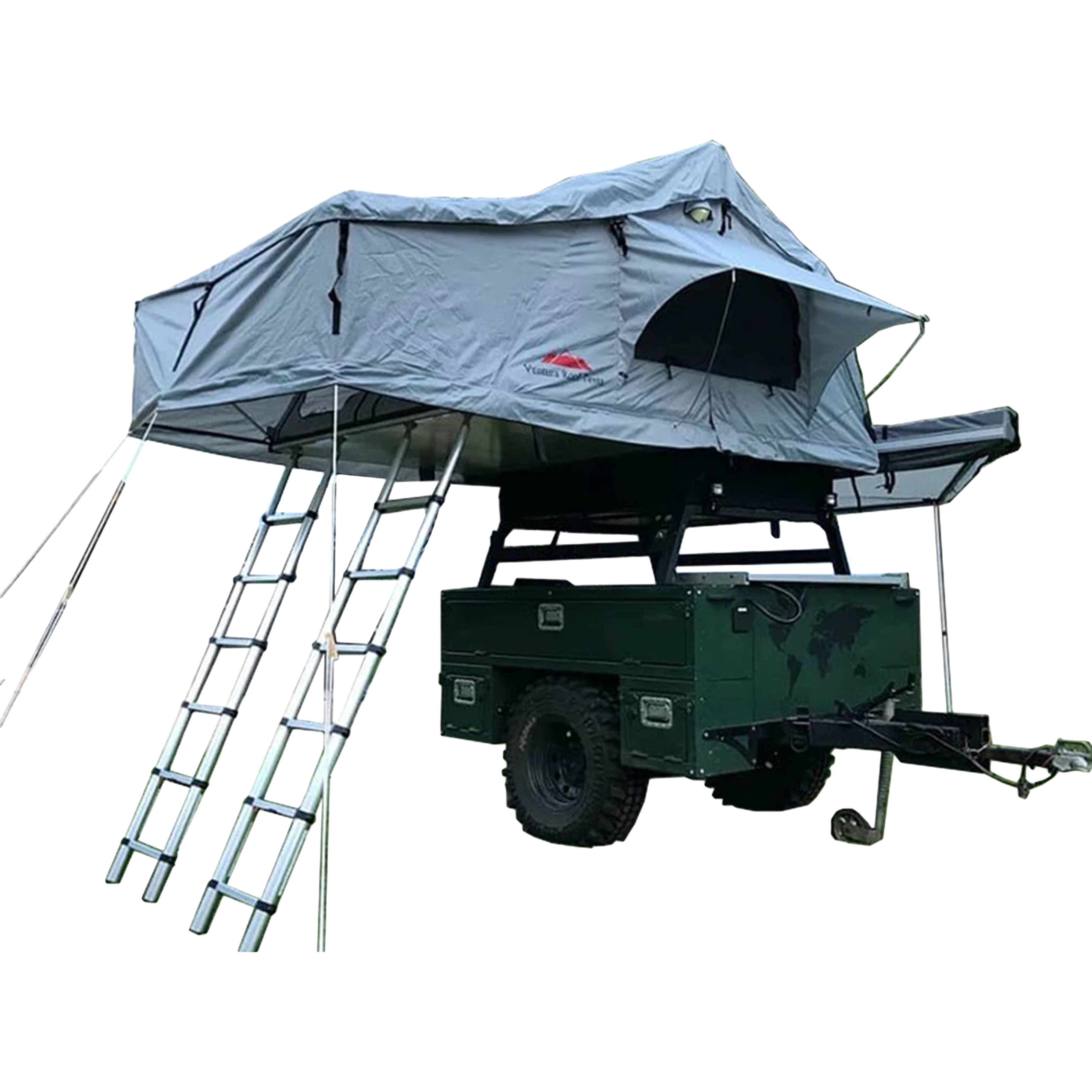 Extended Twin Ladder Ventura Deluxe 1.8 Roof Top Tent
