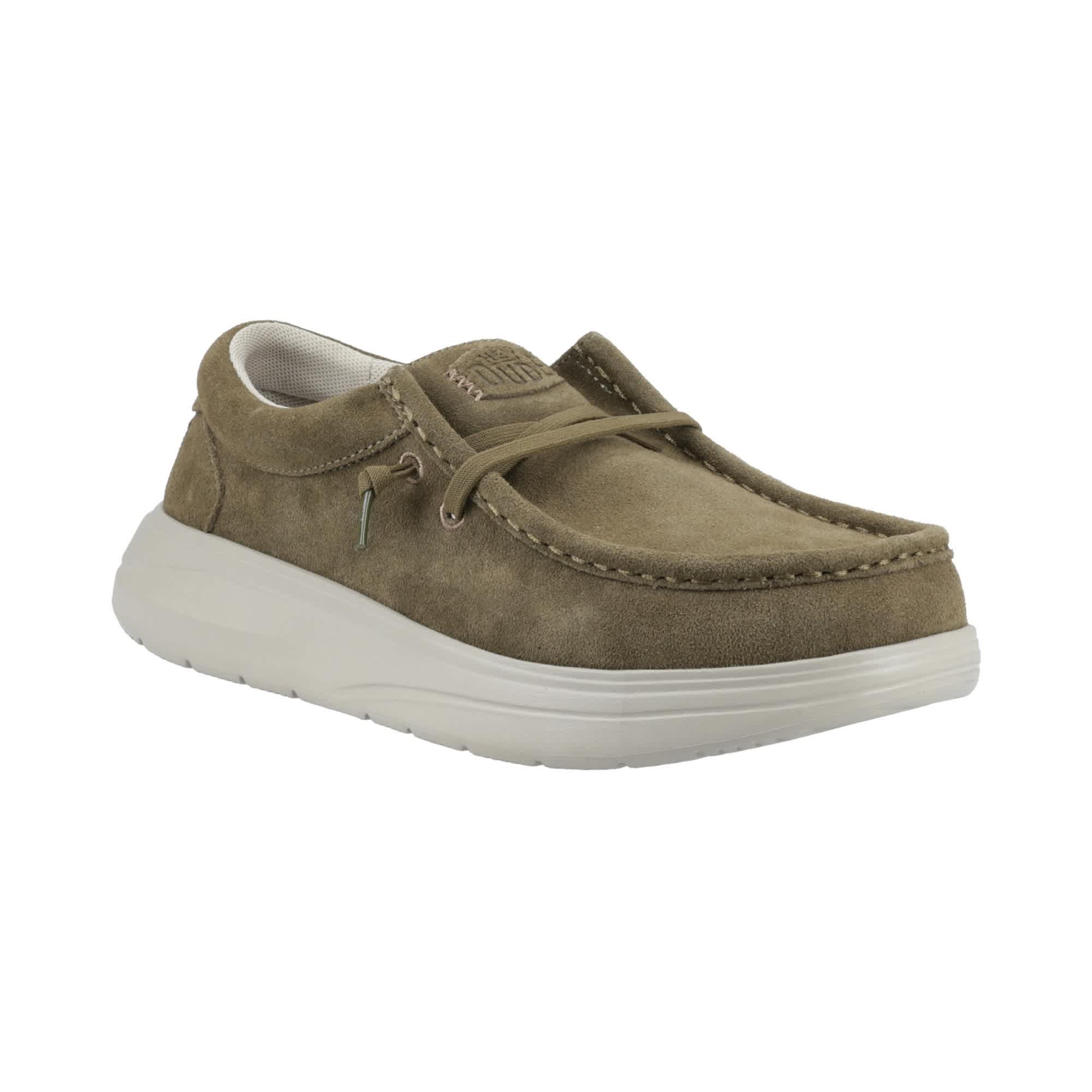 HEYDUDE Wally COMF Suede Slip on Shoe