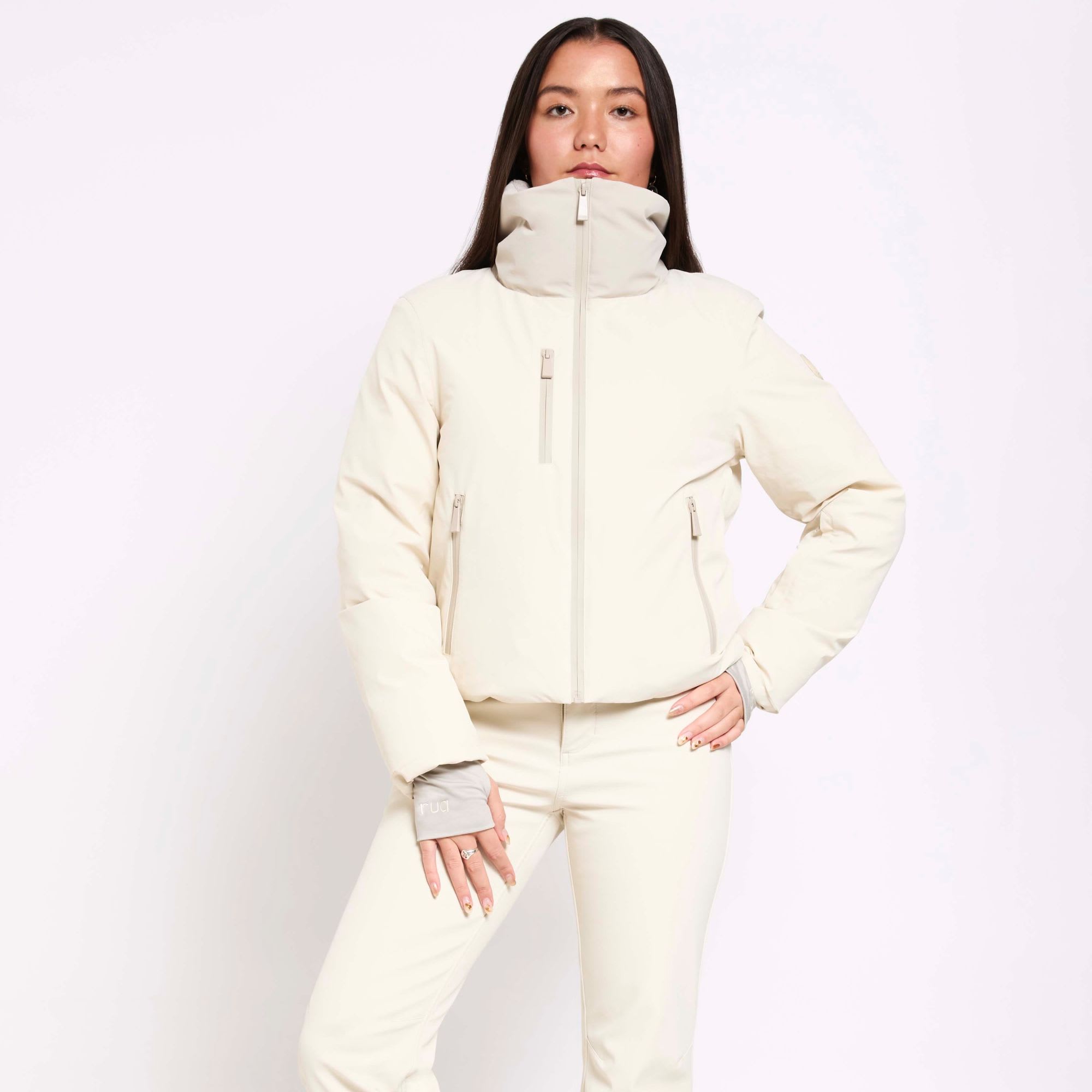 Ruanua Women's Padded Down Ski Jacket