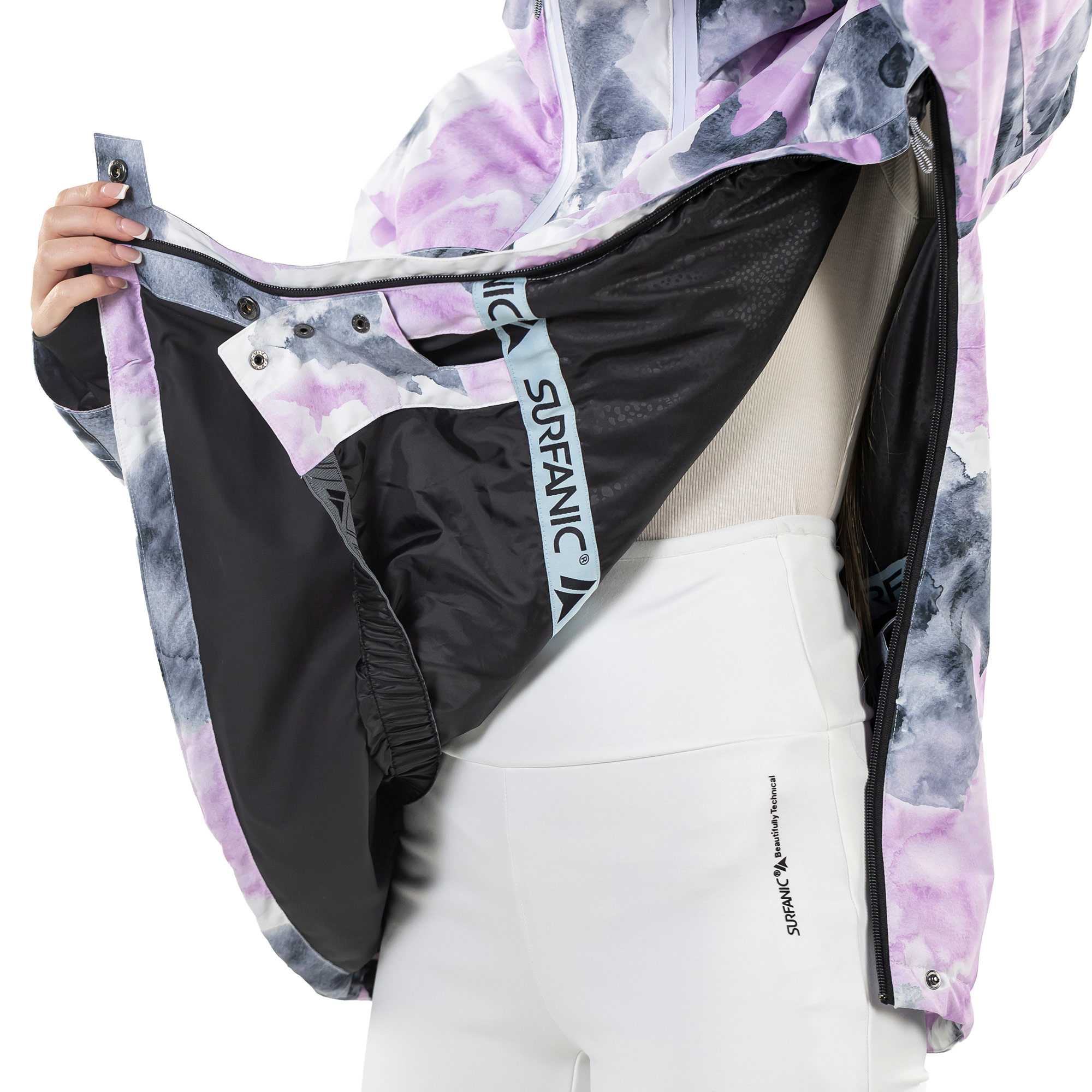 Surfanic Odyssey 2.0 Womens Ski and Snowboard Watercolour Jacket