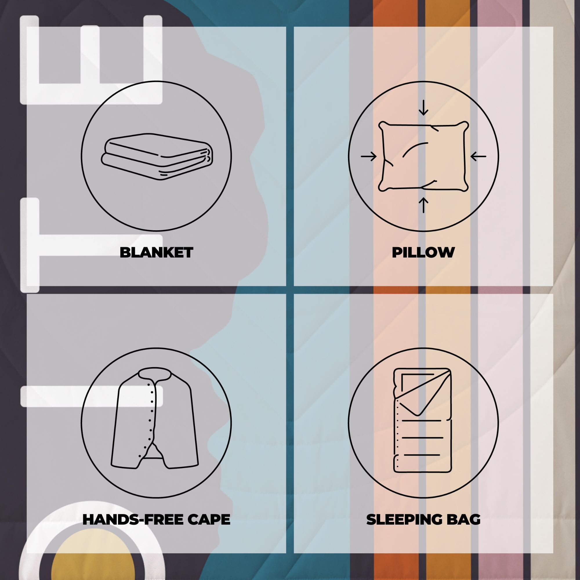 VOITED Cloudtouch blanket 4-in-1