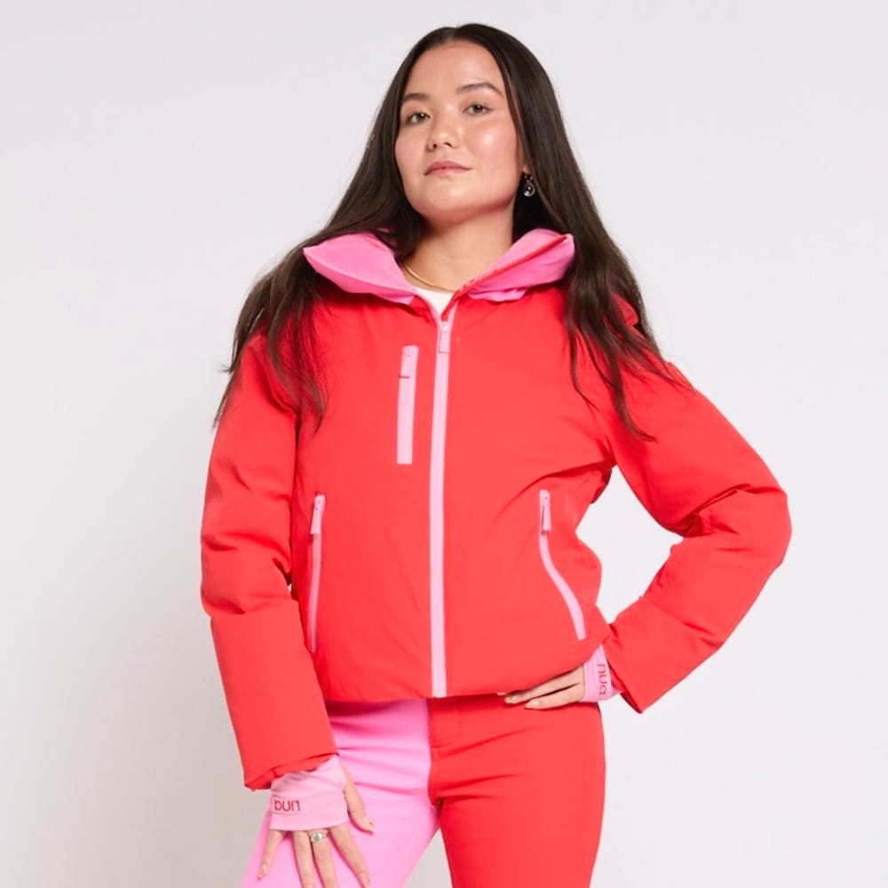 Ruanua Women's Padded Down Ski Jacket