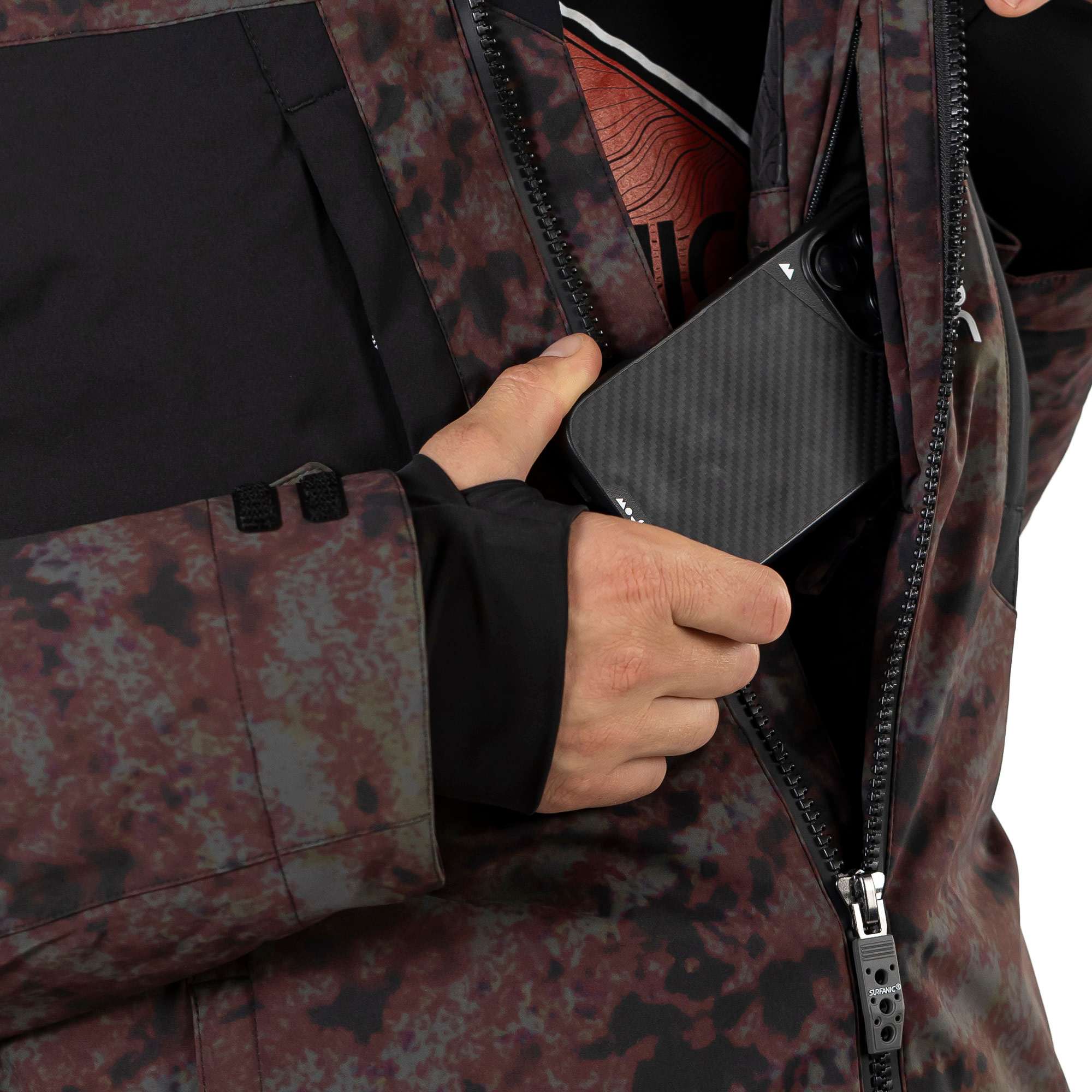 Surfanic Militia 2.0 Spectrum Mens Ski and Snowboard Jacket