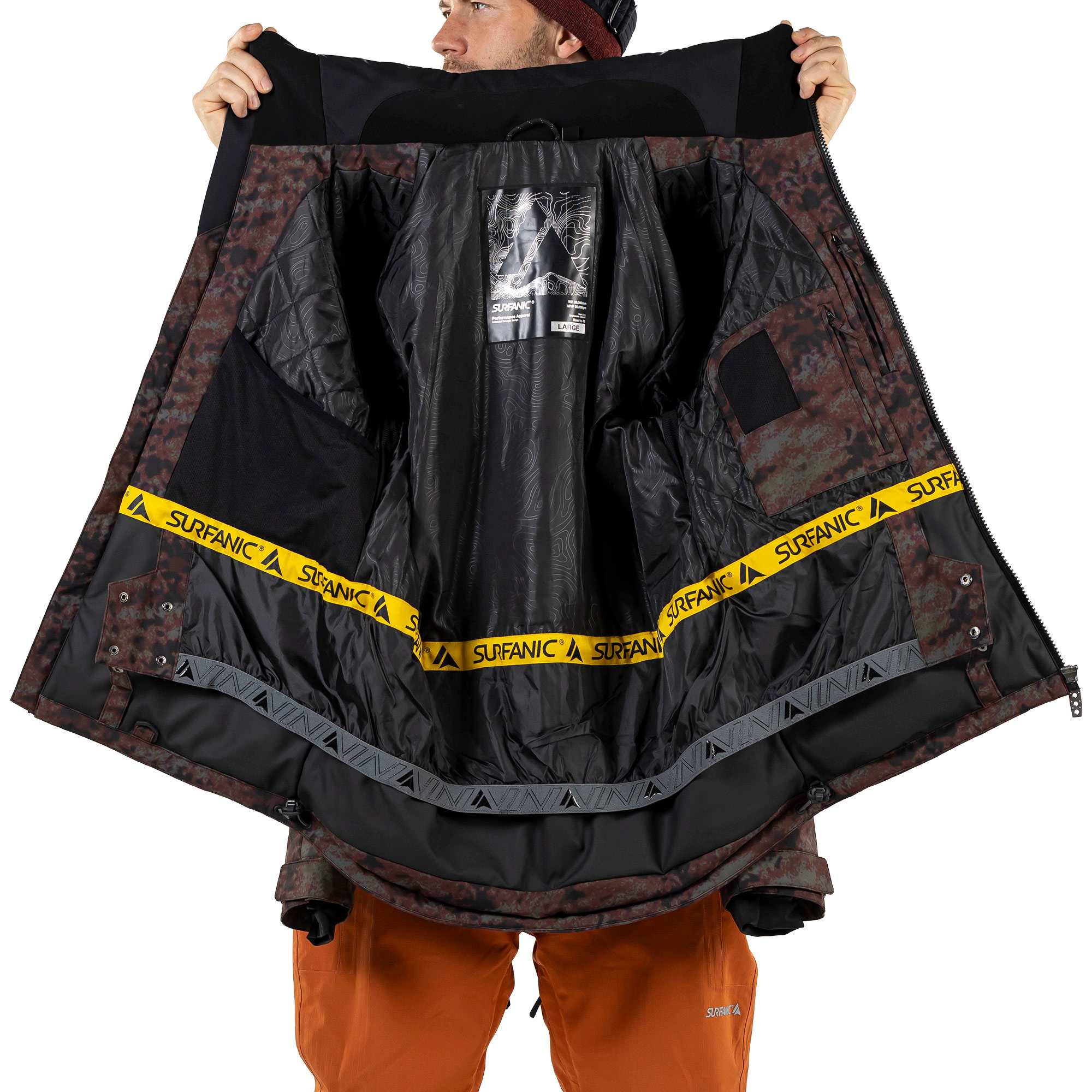 Surfanic Militia 2.0 Spectrum Mens Ski and Snowboard Jacket