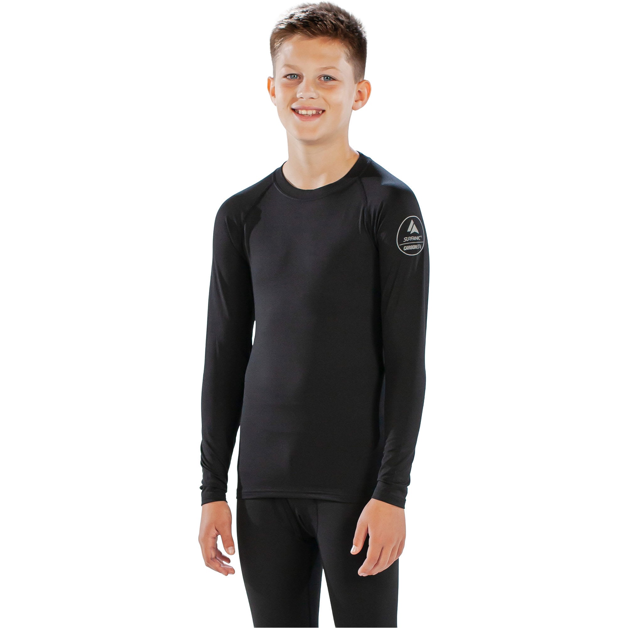 Surfanic Bodyfit Boys Crew Neck Kids'; Crew Neck Long Sleeve Base Layer 