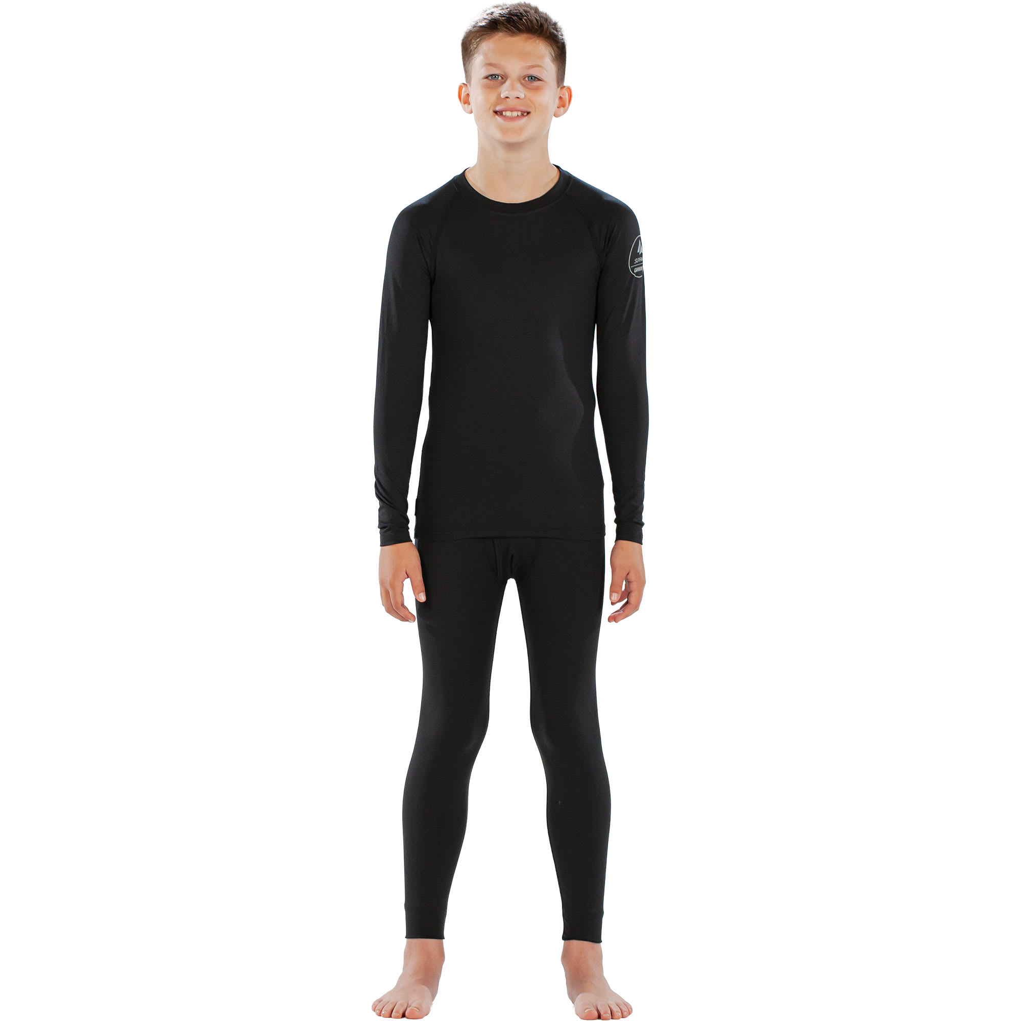 Surfanic Bodyfit Boys Crew Neck Kids'; Crew Neck Long Sleeve Base Layer 