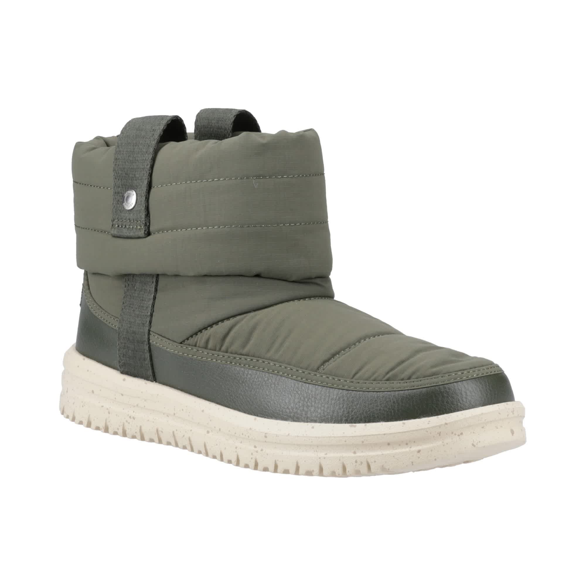 HEYDUDE Women's Camden Cuff Nylon Quilt Boots