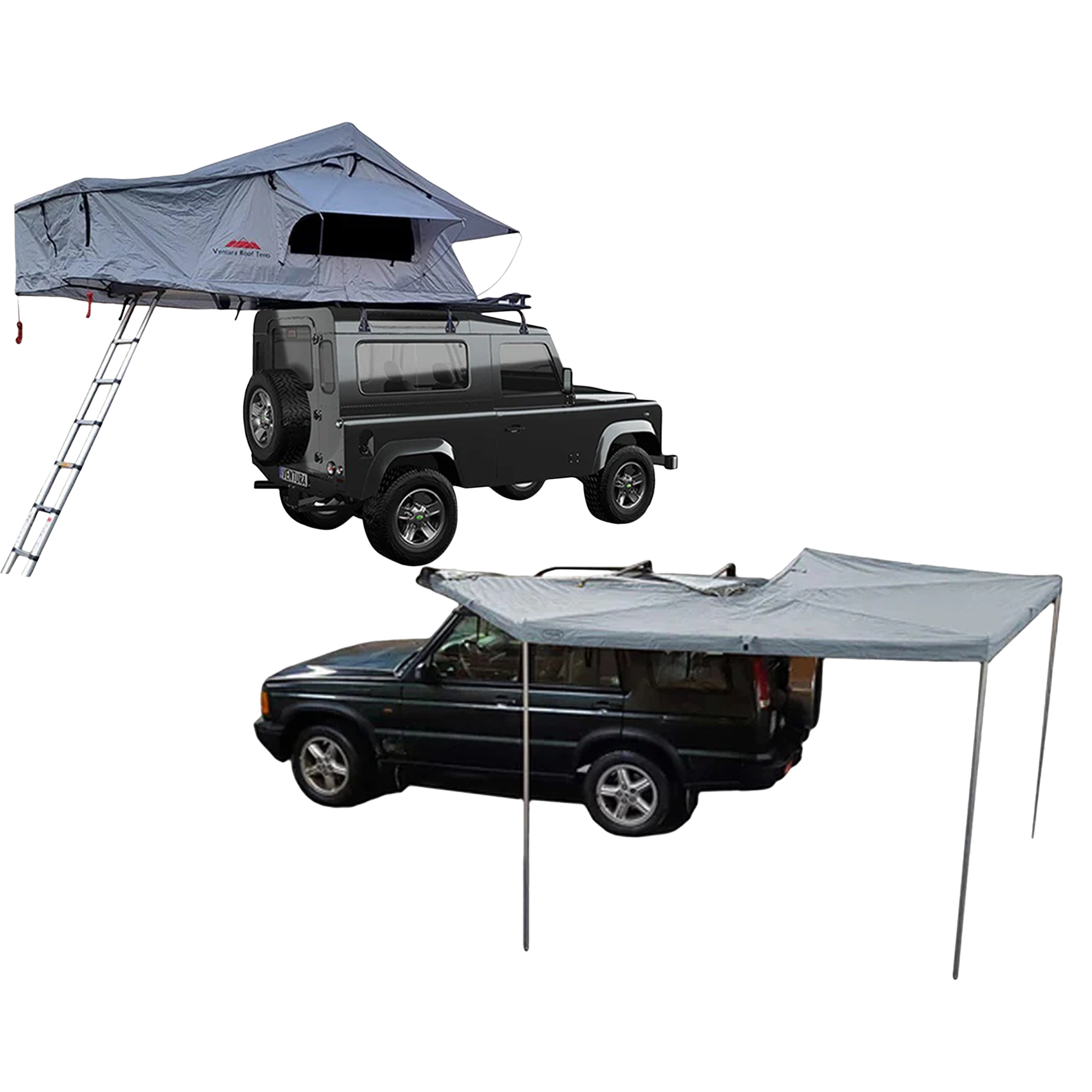 Extended Ventura Deluxe 1.4 Roof Top Tent + 270 Awning