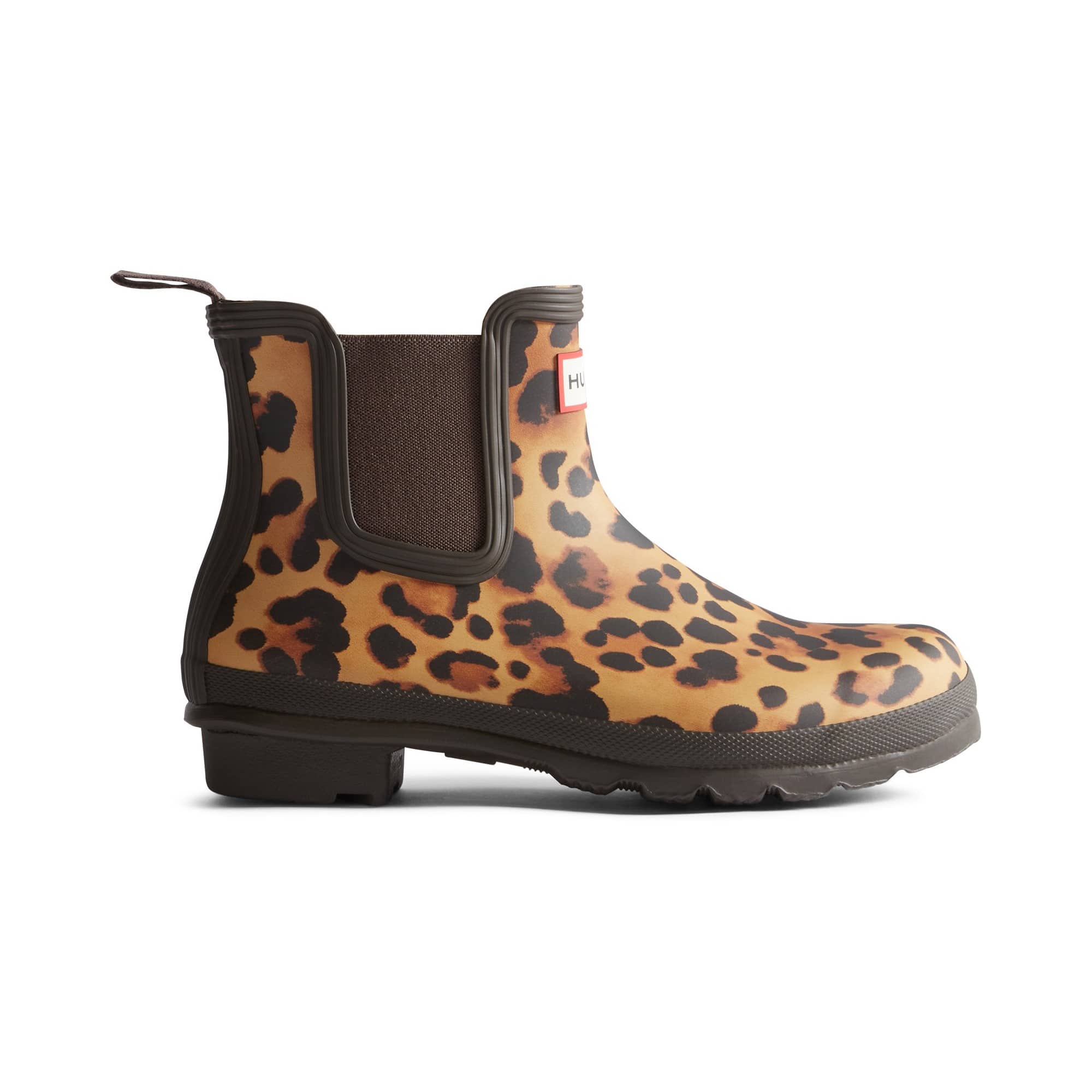Hunter Original Chelsea Leopard Print Boot