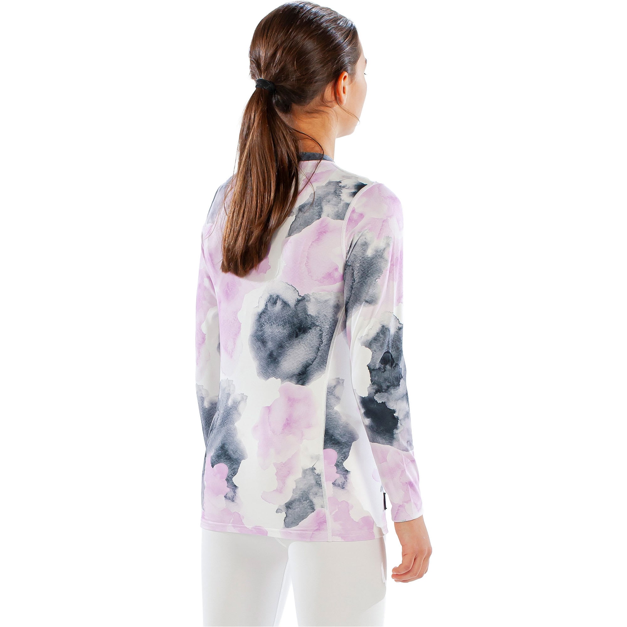 Surfanic Cozy Girls Watercolour Kids' Crew Neck Long Sleeve Base Layer