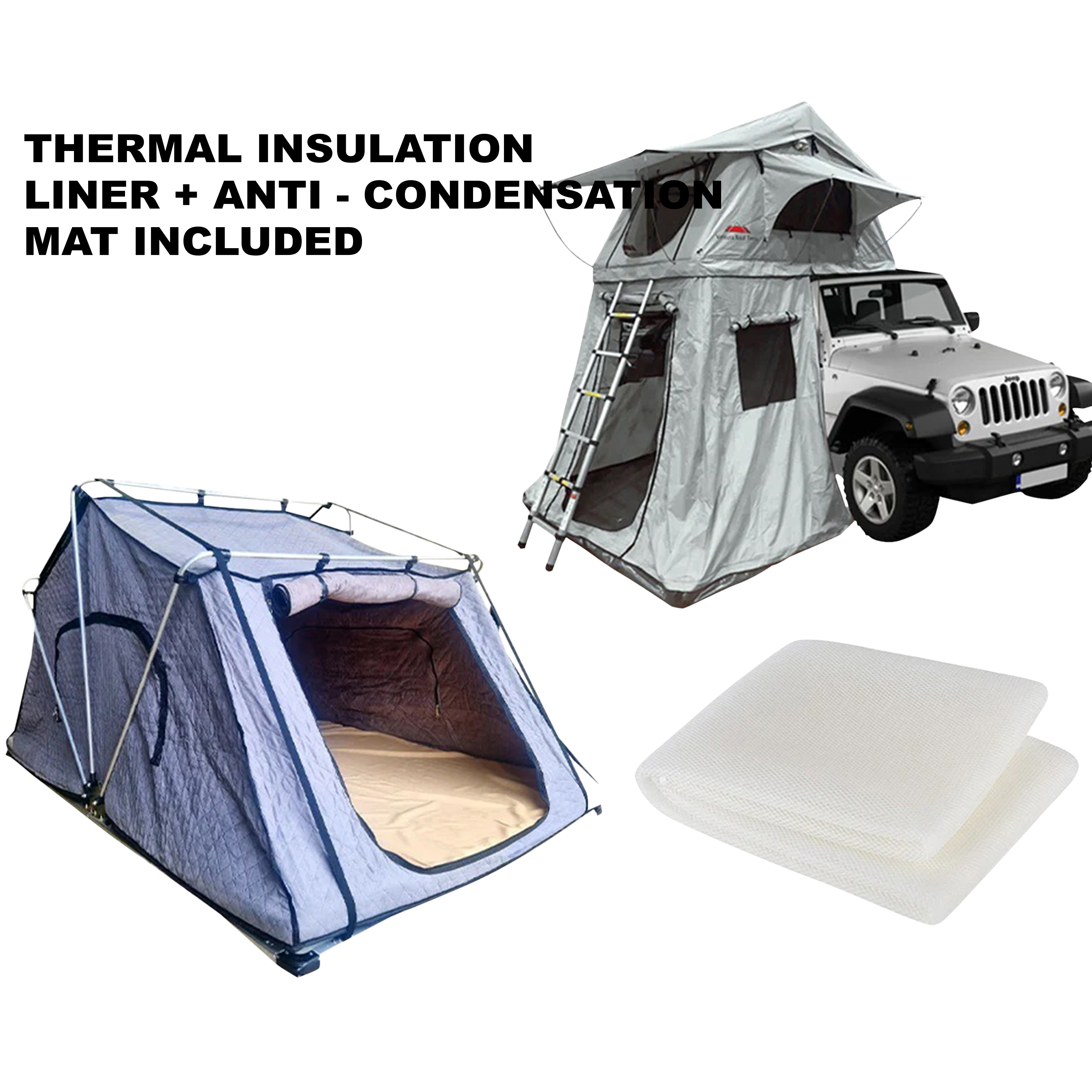 Ventura Deluxe 1.4 Roof Top Tent + Annex + Thermal Liner + Anti Condensation Mattress