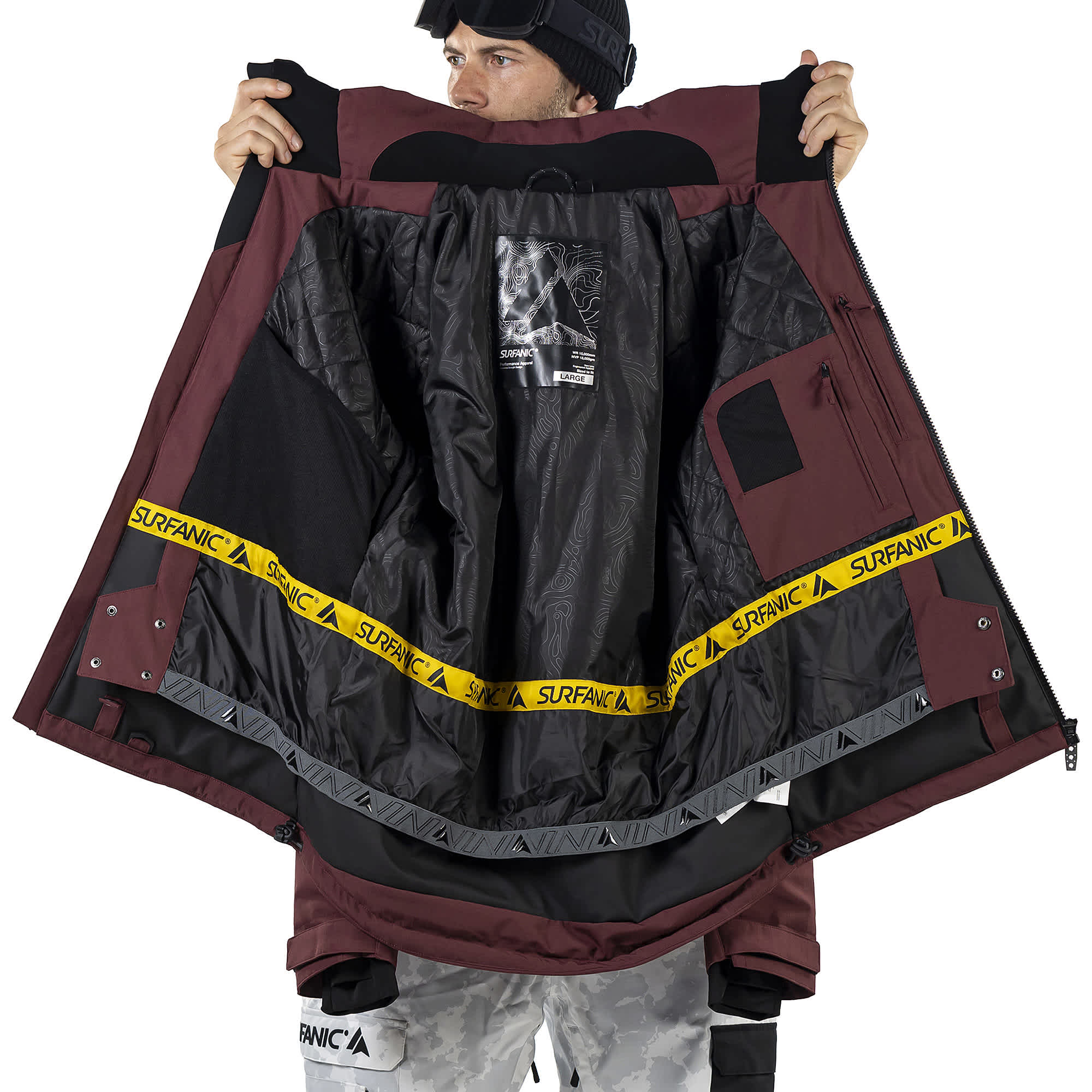 Surfanic Orion 2.0  Camo Mens Ski and Snowboard Jacket