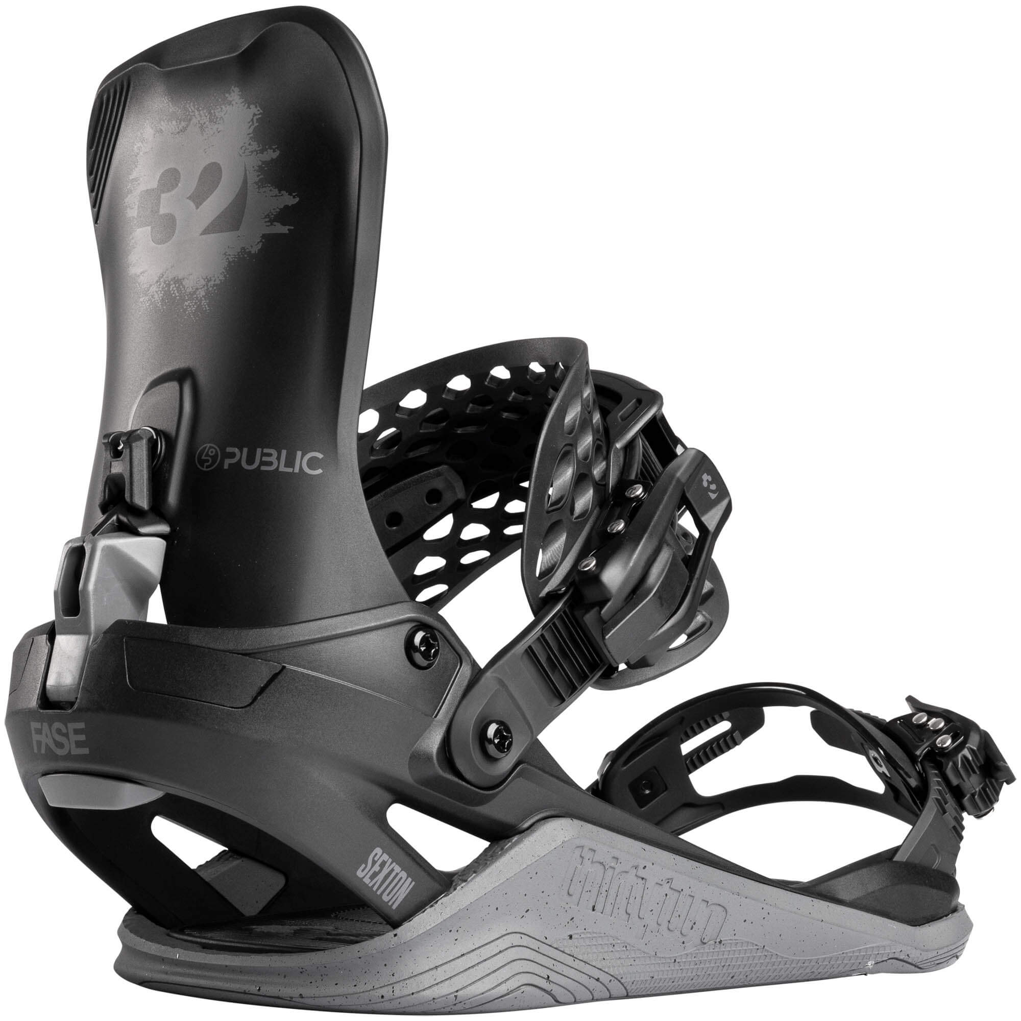 ThirtyTwo Basin FASE Public Step-In Snowboard Bindings