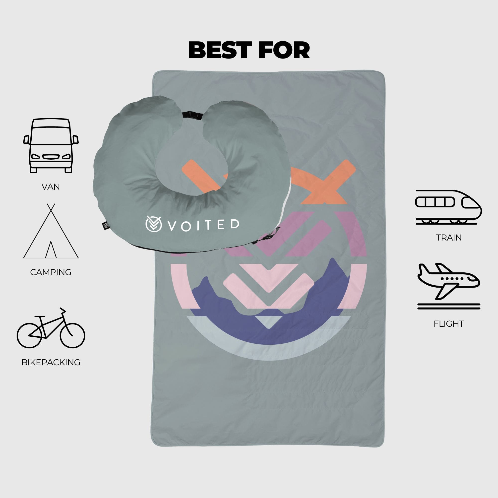 VOITED NECKPACK™ TRAVEL PILLOWBLANKET™