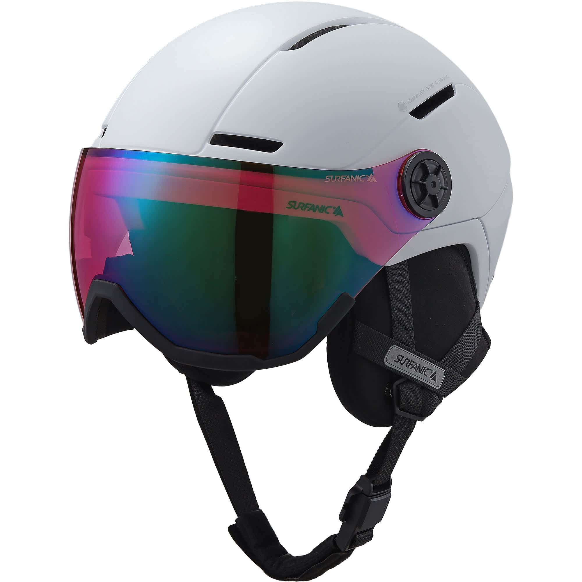 Surfanic Halo Visor Ski and Snowboard Helmet