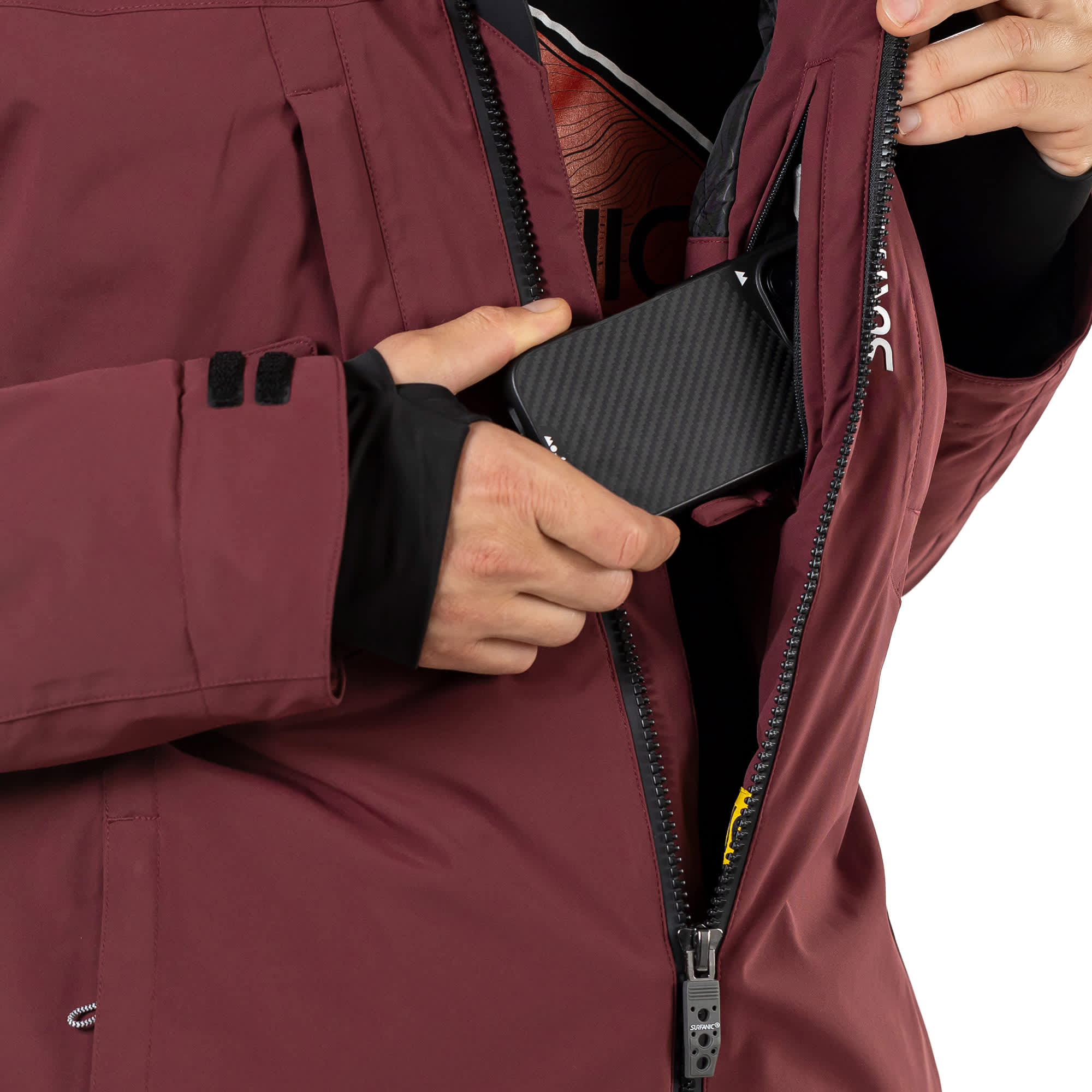 Surfanic Militia 2.0 Mens Ski and Snowboard Jacket