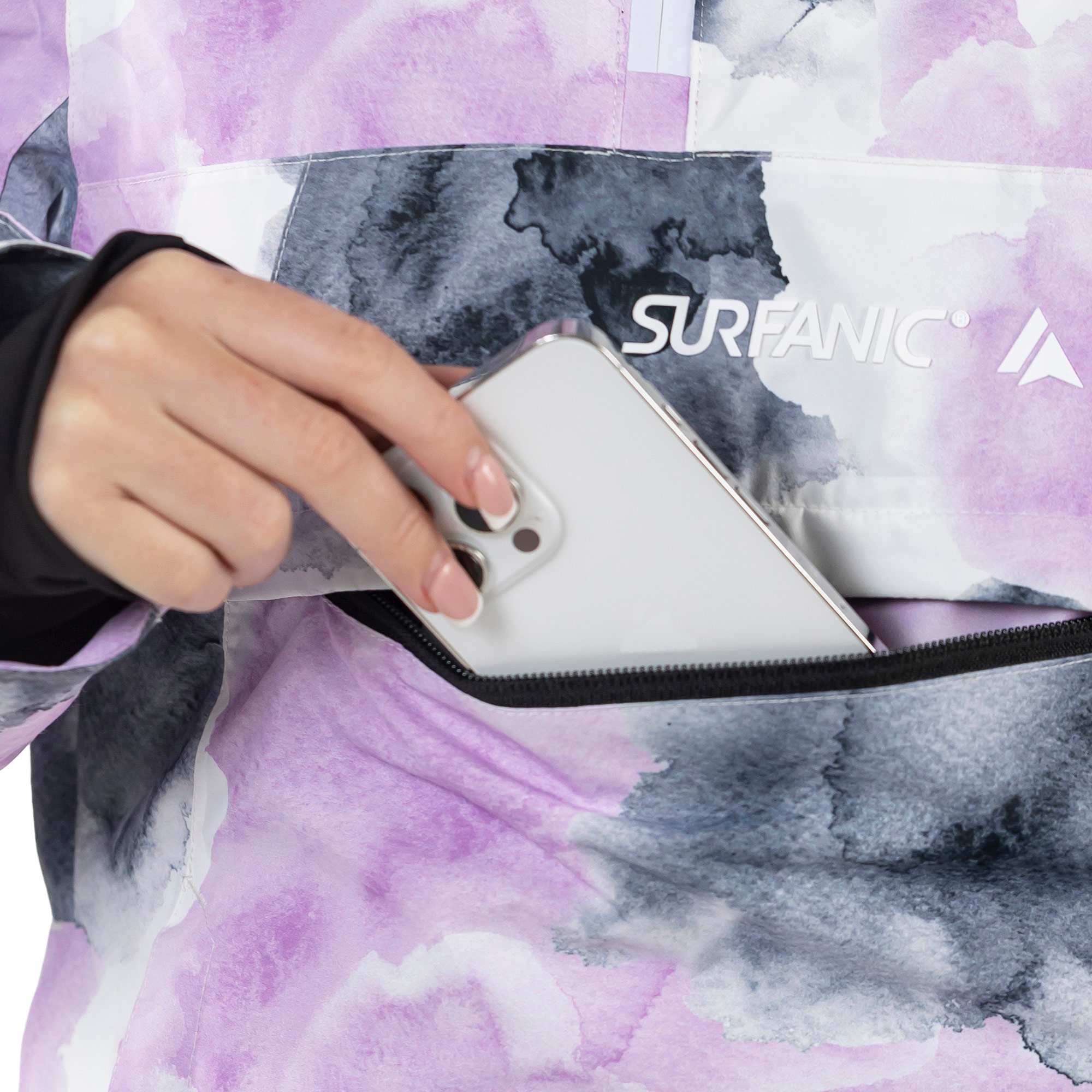 Surfanic Odyssey 2.0 Womens Ski and Snowboard Watercolour Jacket