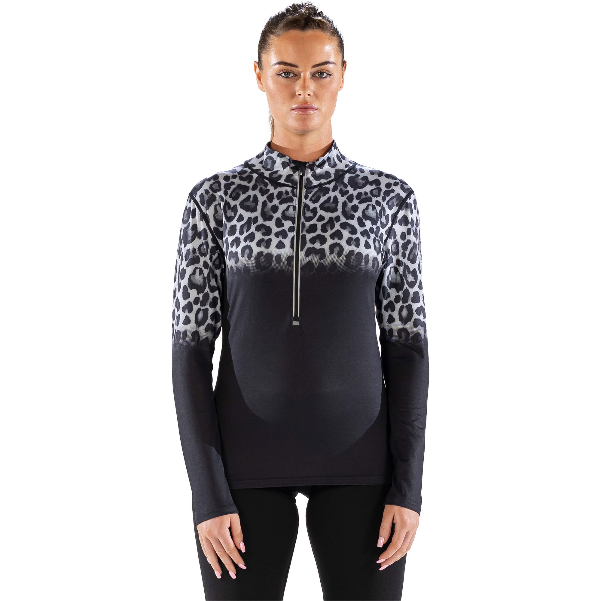 Womens Cozy Jag Zip Neck Long Sleeved Base Layer Top