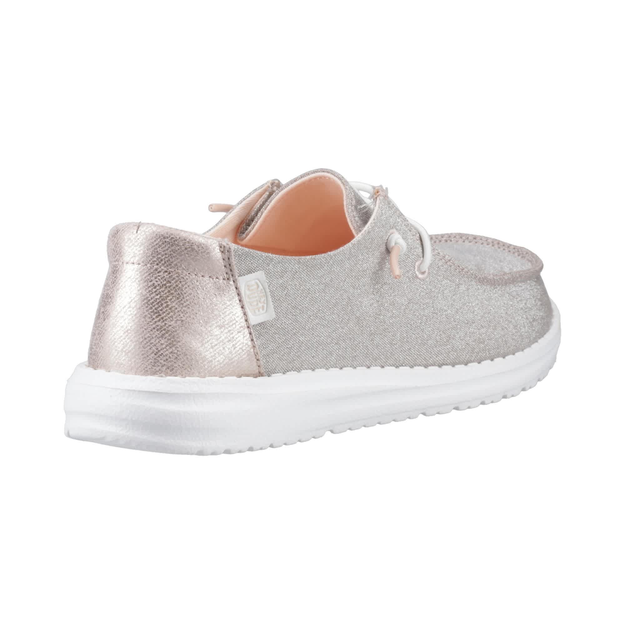 HEYDUDE Women's Wendy Metallic Sparkle Shoes