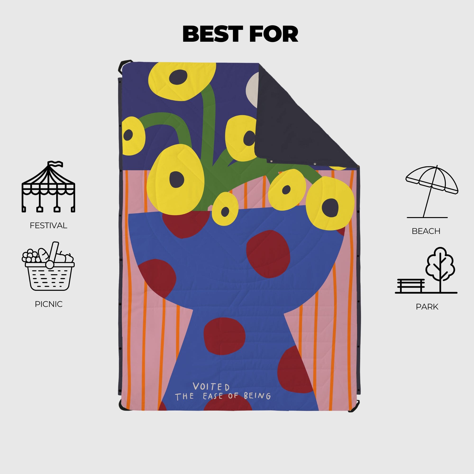VOITED Picnic and Beach Blanket