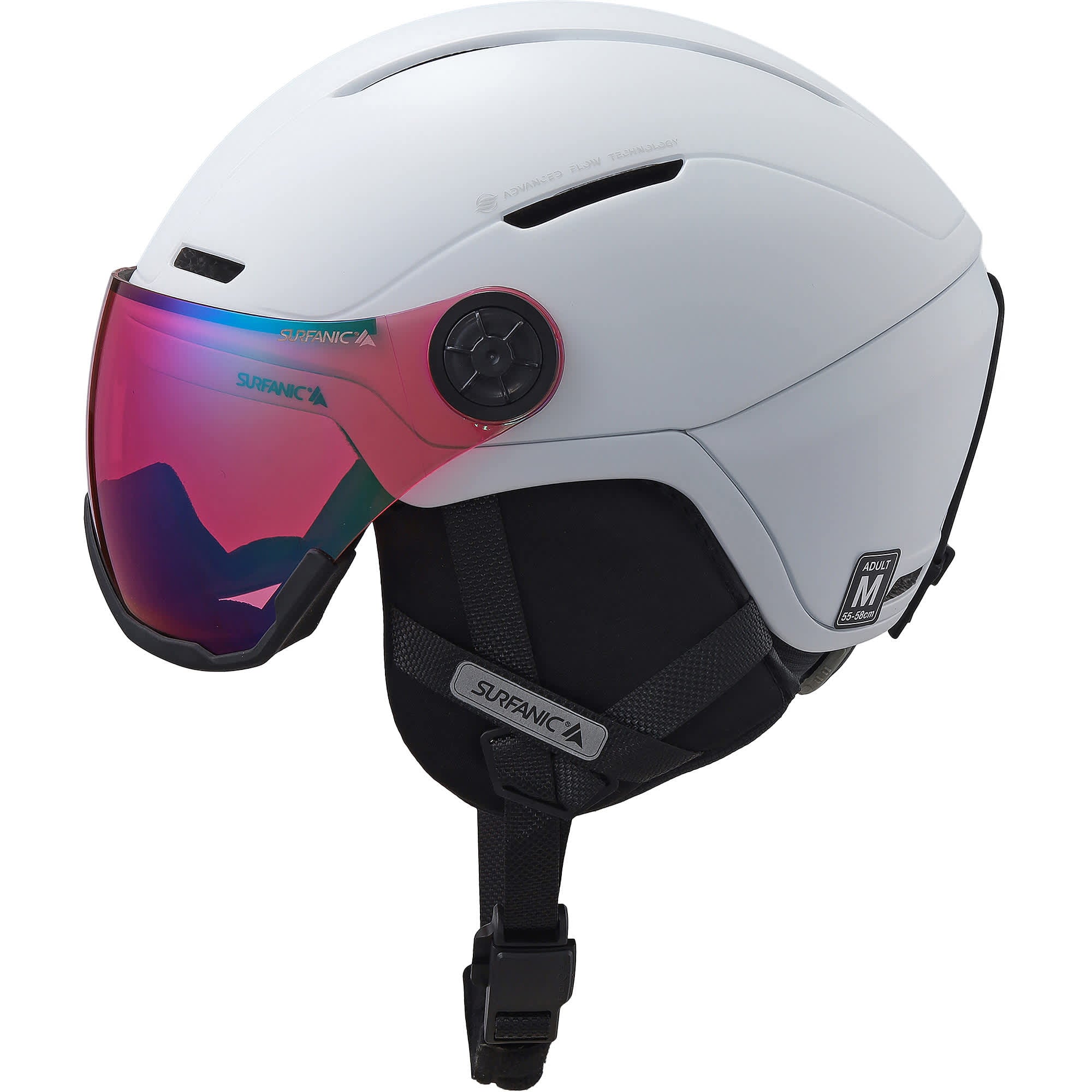 Surfanic Halo Visor Ski and Snowboard Helmet