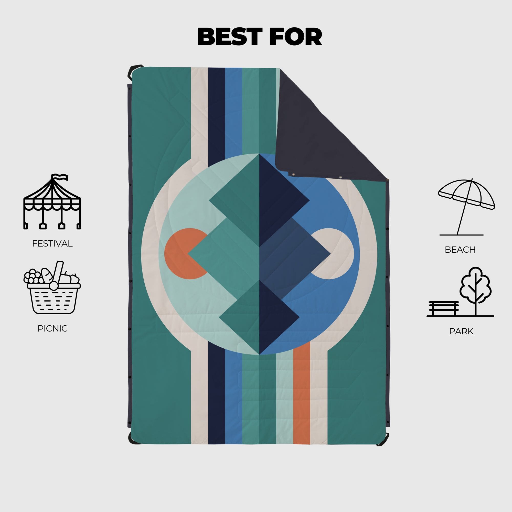 VOITED Picnic and Beach Blanket