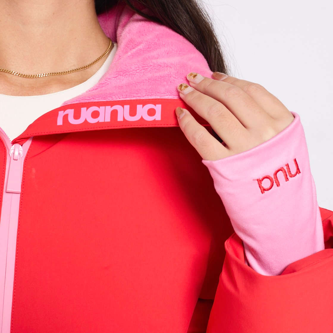 Ruanua Women's Padded Down Ski Jacket